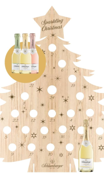 Schlumberger Adventskalender mit 24 brut Sektflachen 0,2L